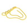 100pcs Paper Clip Foot Shape Cute Anti Slip Portable Paperclip