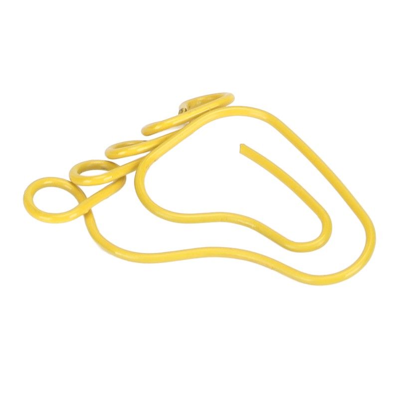 100pcs Paper Clip Foot Shape Cute Anti Slip Portable Paperclip