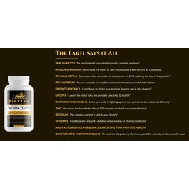 New Generation Supplement for an Enlarged Prostate – Targets The 9 Fundamentals Metabolic Pathways - Reduce Urgency, Promote Urine Flow – All Organic & Natural. 60 Cap.(1 mo. Supply for a Free Life)