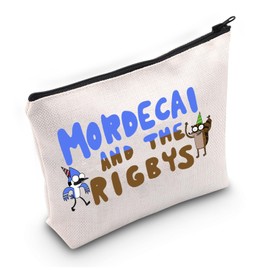 Mordecai Makeup Bag Rigby Gifts Blue Bird Cartoon Gifts Cartoon TV Series Zipper Bag (and The UK)