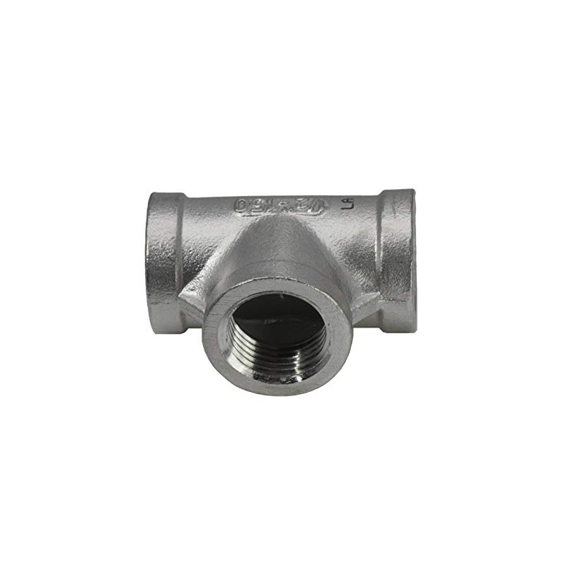 Cast Tee with 3x Female Thread NPT 1/4 Inch Female