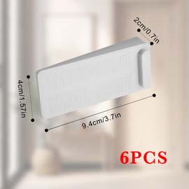 6PCS Rubber Door Stopper Wedge,Doors Hardware & Locks,Doorstops for Inside backstairs/Bottom of Door/Wall,Door Noise Blocker,backstairs Sound Blocker,Door Stopper Security,Gate Jammer,Gate Stop Alarm