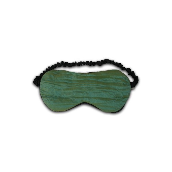 Relaxso Silk Therapy Lavender Eye Mask, Chiffon Crinkle Olive