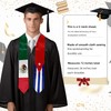 CSFIML Mexico Cuba Mixed Flag Graduation Stole Sash Mexican Flag