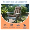 Sutailocus Tufted Adirondack Chair Cushion - Non-Slip Lace-up Indoor Rocking