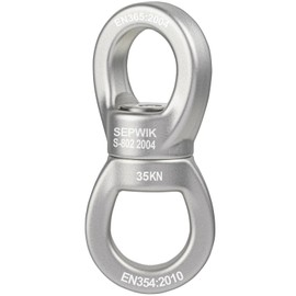 SEPWIK Swing Swivel, 35KN Swing Spinner, 360° Safety Rotational Device Hanging Accessory for Hanging Hammock, Web Tree Swing, Aerial Dance, Children's Swing