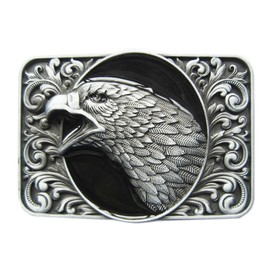 Urban Backwoods Eagle Head IV Belt Buckle for Interchangeable Belt Buckle, black