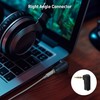 Cable Matters 2-Pack Right Angle 3.5mm Adapter in Black (Mini