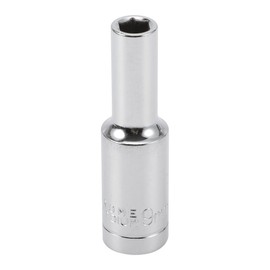 HOPESPANNER Universal 77mm Impact Socket Durable Hardware Tool Chrome Vanadium Steel 1 Pcs 6 Point 9mm for Car Motorcycle Dirtbike Repair Deep