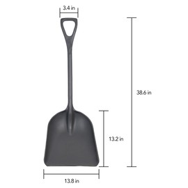 Remco 698288 Shovel,One-Piece,14",PP,Gray