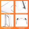 AZM Displays Squat Potty Toilet Foot Stool Clear Acrylic Waterfall