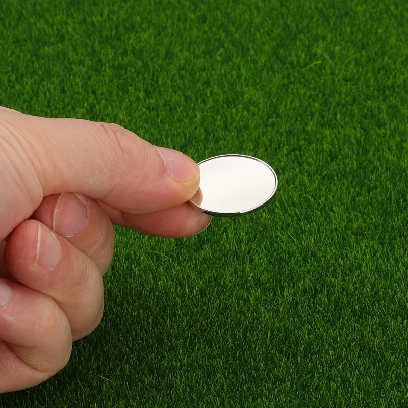 PATIKIL Golf Ball Markers 1" 6pcs Metal Blank Ball Marker
