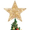 Stobok Christmas lighting Christmas tree topper, tree lid, golden star