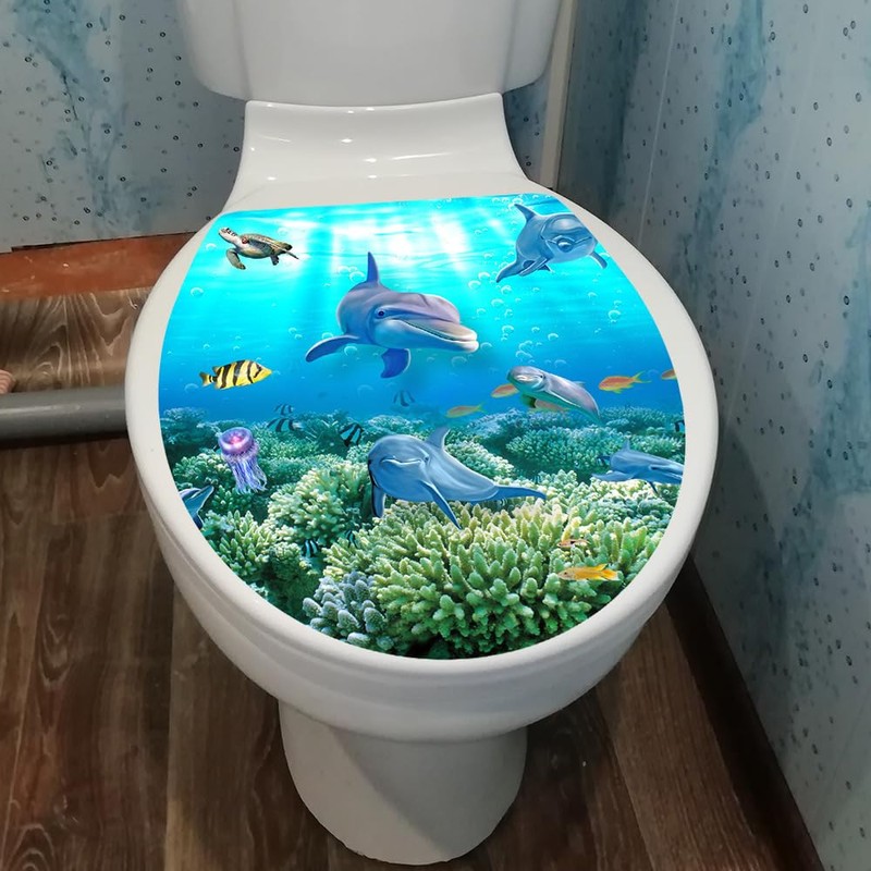 Adesivo per sedile del WC, autoadesivo, impermeabile, in PVC