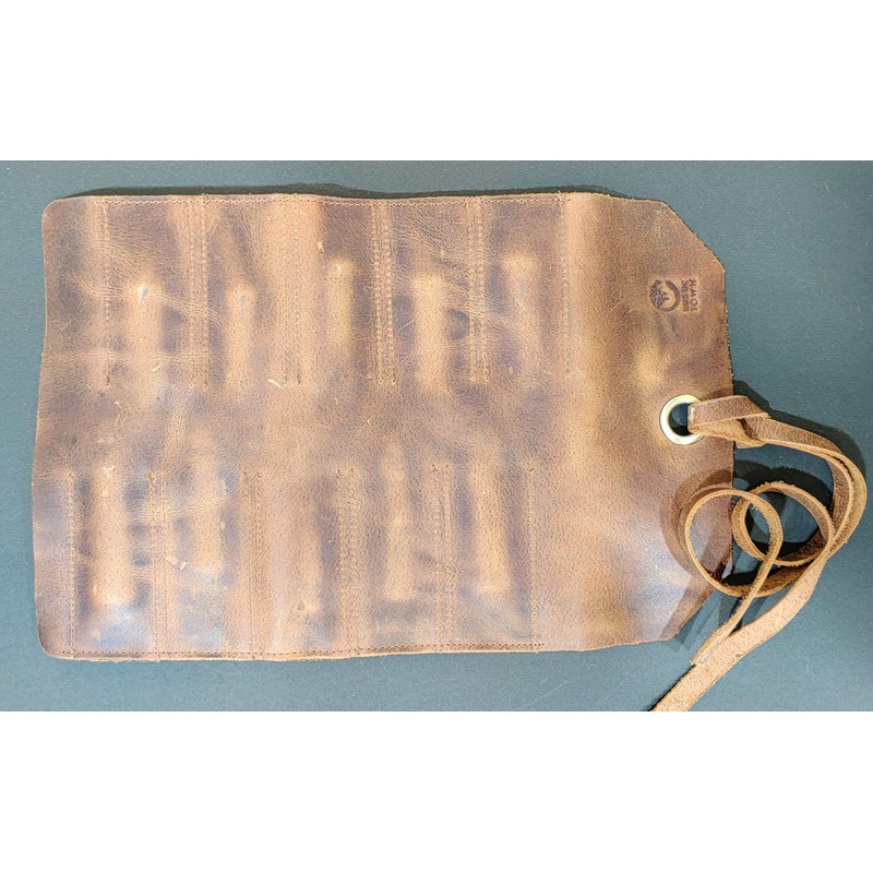 Leather Tool Roll Up Pouch - Leather Tool Wrench Roll/Chisel
