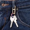 KUNSON Creative Design Mini Brass Locating Groove Keychain, Beautiful Simple