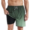 iCKER Swimming Trunks Men's Compression Liner 2 in 1 Swimming