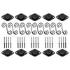 VPZMT Black Self Ejecting Button Dzus Quarter Turn Fasteners 5/16"