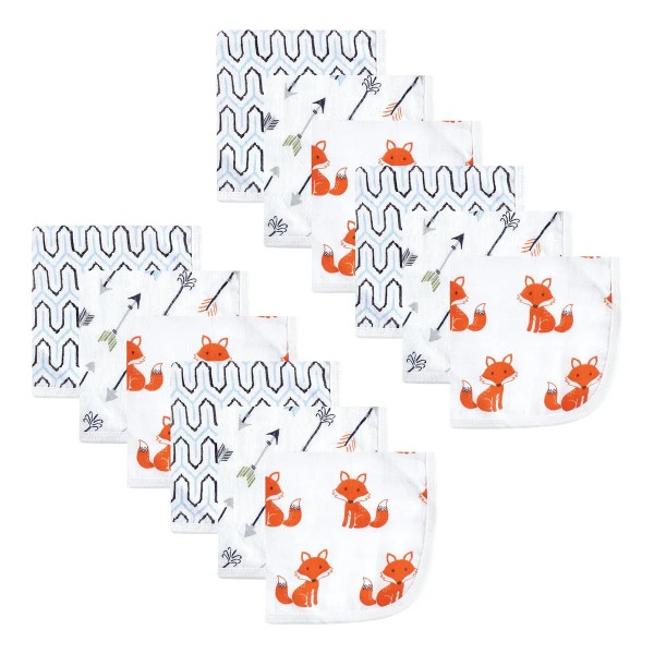 Hudson Baby Paños Unisex De Muselina De Algodón Para Bebé,