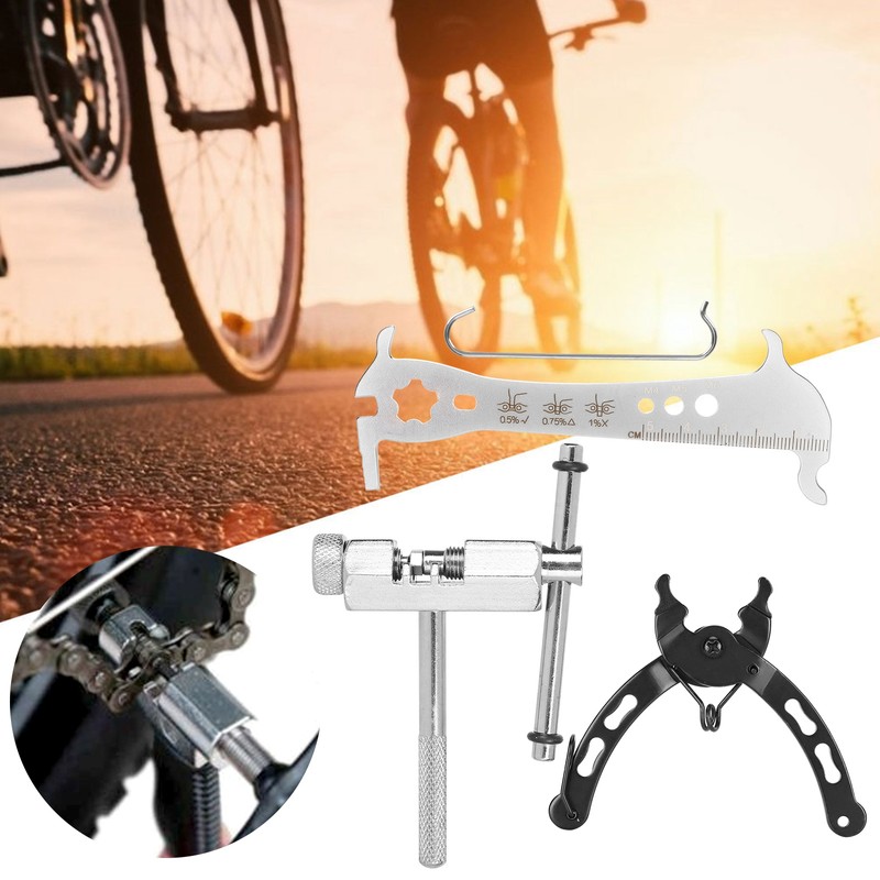 Bike Chain Plier Cutter Checker Repair Tool Kit Quick Detachable