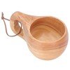 200ml Single Hole Wooden Cup with Hanging Buckle Milk Coffee