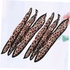 LALAFINA 18pcs Leopard Print Hair Curlers Rollers for Large Wavy