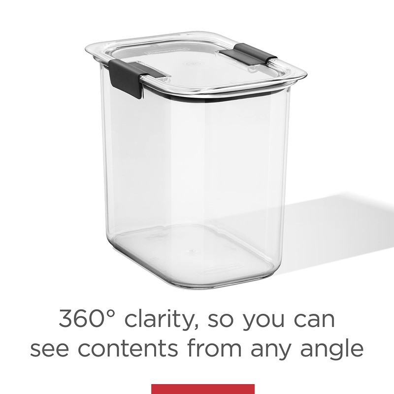 Rubbermaid Brilliance Pantry Food Storage Container Set, BPA-Free, Airtight &