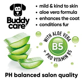 Buddycare Champú para Perros con Control De Muda  Alivio De La Piel Seca Y con Picazón para Perros con Mal Olor  Limpieza Profunda para Piel Sensible 