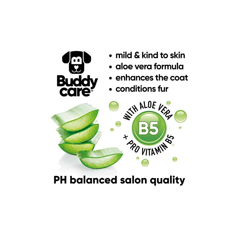 Buddycare Champú para Perros con Control De Muda Alivio De