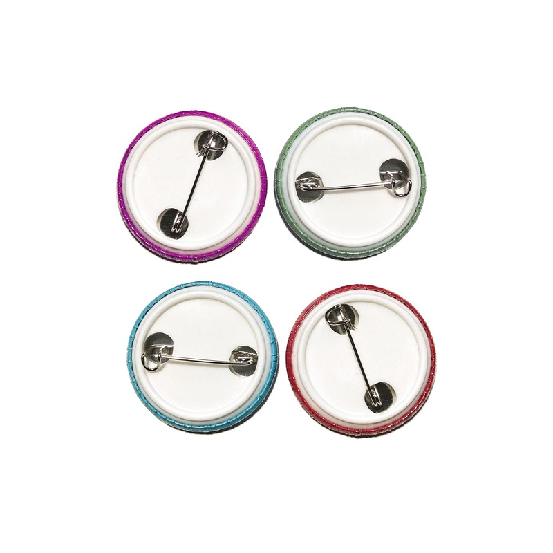 Eye Contact Pin Badge, Please don't make eye contact with