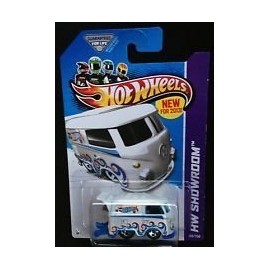 2013 Hot Wheels HW Showroom - White Volkswagen Kool Kombi "Micro Volkswagen Drag Bus" 1/64 Scale