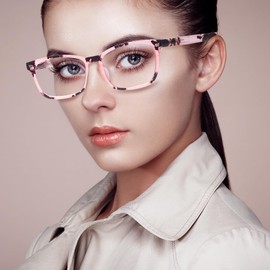 SIGVAN 4 Pack Progressive Multifocus Reading Glasses for Women Men Blue Light Blocking Spring Hinge Computer Readers (4 Mix-1, 1.5, x)