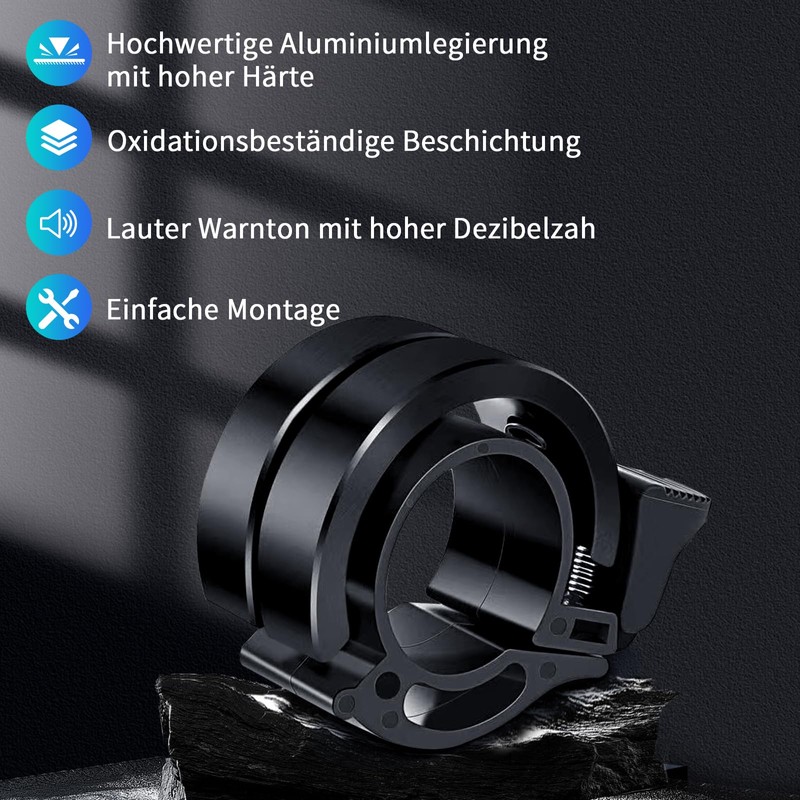 Lofez Bicycle Bell, Mini Bell Bicycle Made of Aluminium Alloy