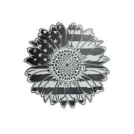 American Flag Sunflower | vinyl bumper stickers 4" | Decal vinyl Sticker | Cars Trucks Vans Walls Laptop | 2nd Amendment American enthusiasts Custom America Merica Flag China
