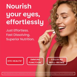 EZ Melts Vitamin A - Skin, Eye & Bone Health Supplement - Supports Healthy Nervous System - No Artificial Flavors - Non-GMO & Vegan - Strawberry Blast - 60 Dissolvable Tablets (60 Servings)