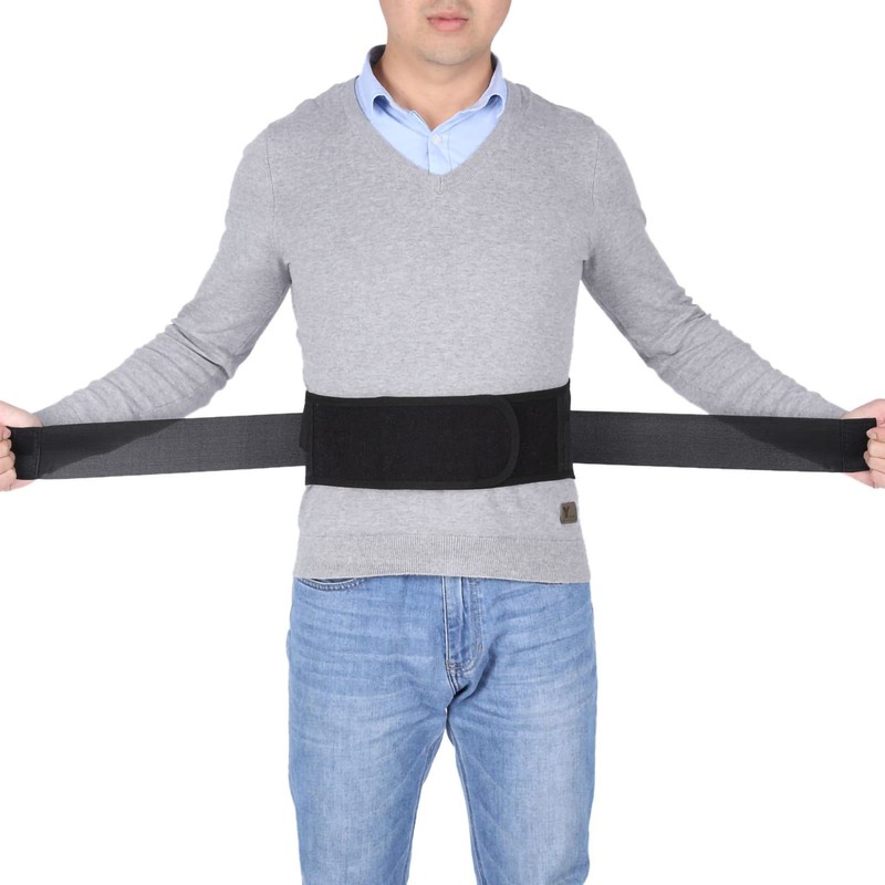 Tourmaline Self-Heating Magnetic Therapy Black Waist Protection Belt Lumbar Support