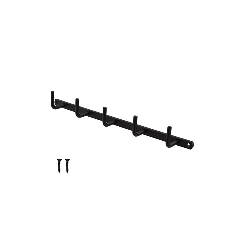 High Logic TQOOL Stylish 5 Row Line Hooks, Black, 58648,