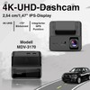 Lescars Autokamera Dashcam: 4K-UHD-Dashcam mit GPS, 1,47″ IPS-Display, G-Sensor, Parkwächter,