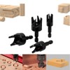 Bestgle 8pcs 1/4" Shank Wood Plug Cutters, Include 4pcs Straight