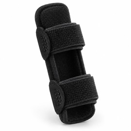 Trigger Finger Splint – Adjustable Padded Finger Brace for Mallet Finger Support, Fits Index, Middle & Ring Finger, Blue or Black