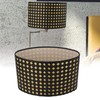Lampshade Oval Shaped Hollow Metal Carved Compatible E27 E14 Caliber