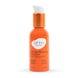 APTO Orange Blossom Cleanser w/Grapeseed Oil: Gentle but Effective Lightly-Foaming Daily Face Wash for Skin That's Clarified & Refreshed, 4 fl. oz.