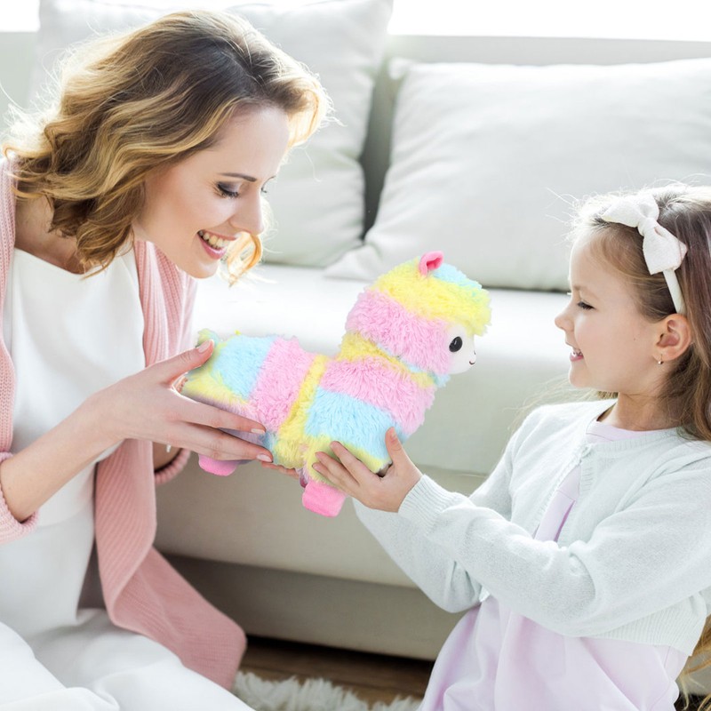 Soft Stuffed Animal Lamb Toy Comfortable Touch Cute Multi Color