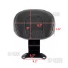 CB Gloss Black Driver Rider Backrest For Harley Breakout FXBR