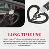 Gasedin 2PCS Broken Heart Car Handle Straps, Broken Heart-Shaped Rear