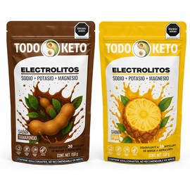 TODO KETO Electrolito Polvo Sin Azúcar (150g) - Paquete de 2