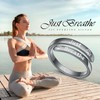 DAOCHONG 925 Sterling Silver Adjustable Inspirational Rings Stackable Spiral Twisted