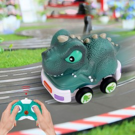 Hiitytin Remote Control Dinosaur Monster Truck Toy Cars, Cute Dinosaur Remote Control Car, Monster Truck Remote Control, RC Dinosaur Toys for Girls & Boys Age 3 4 5 6 7
