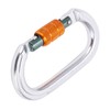 Locking Carabiner Clip Aluminum Alloy Oval Locking Heavy Duty Carabiner