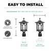 Kemeco ST4328Q-A Solar Post Light Outdoor Cast Aluminum Exterior LED